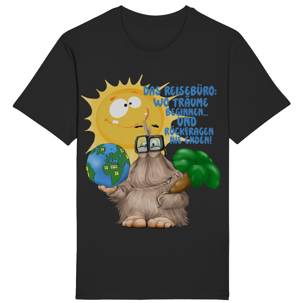 ST/ST Rocker T-Shirt Das Reisebüro: Wo Träume beginnen und Rückfragen nie enden!