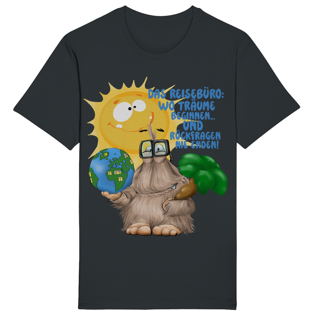 ST/ST Rocker T-Shirt Das Reisebüro: Wo Träume beginnen und Rückfragen nie enden!