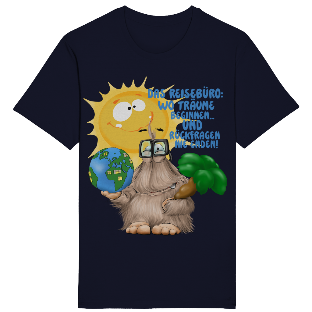 ST/ST Rocker T-Shirt Das Reisebüro: Wo Träume beginnen und Rückfragen nie enden!