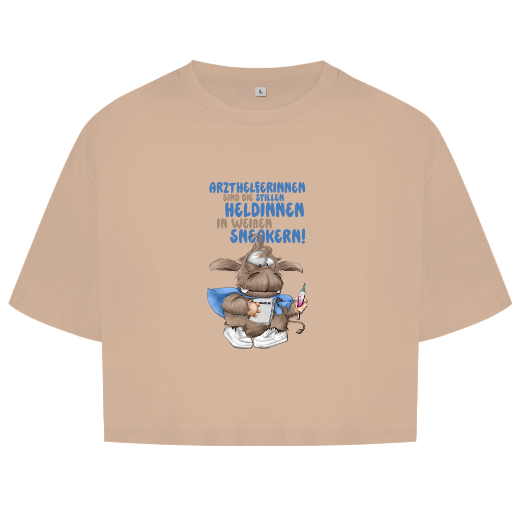 Damen Oversize Crop Top Arzthelferinnen sind die stillen Heldinnen in weißen …