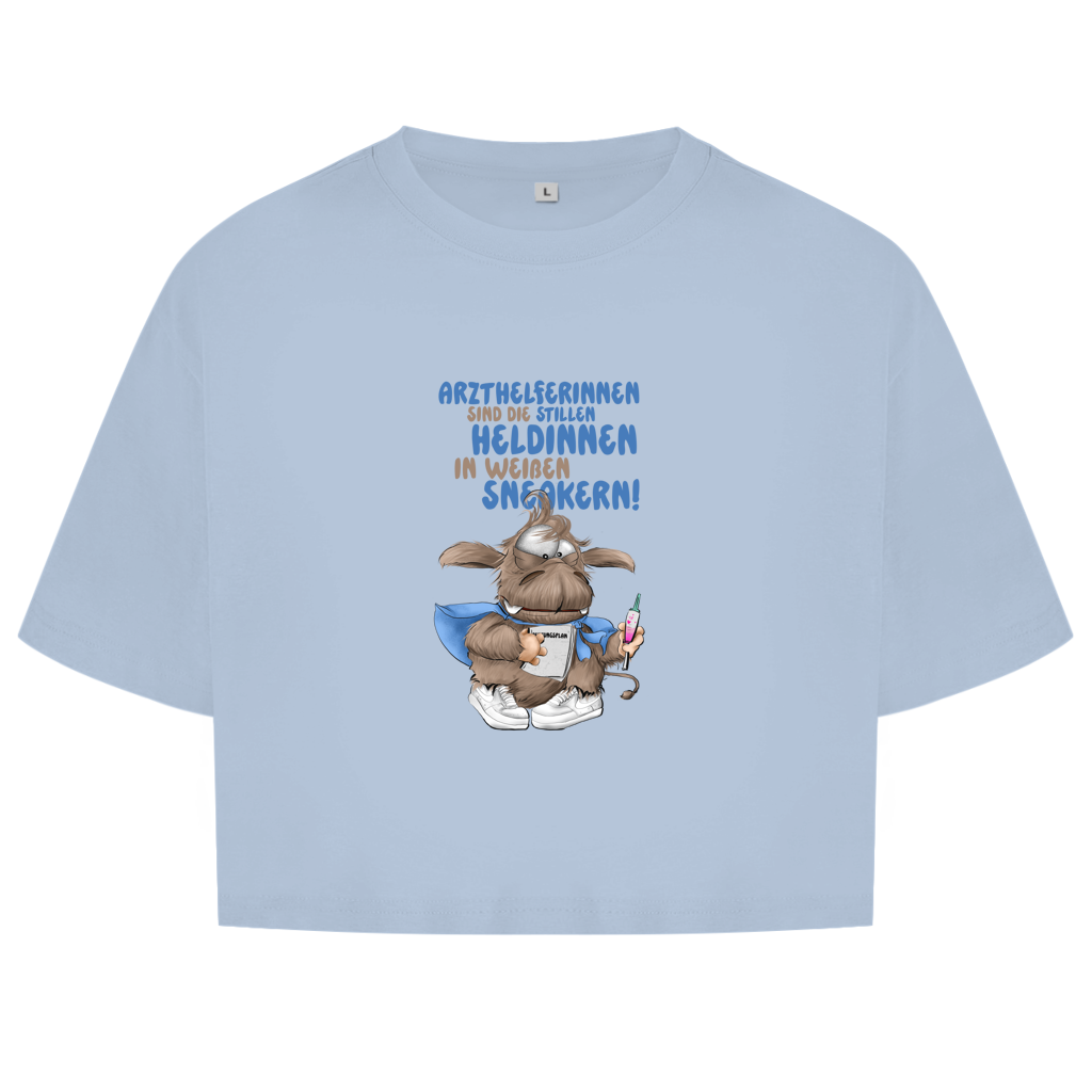 Damen Oversize Crop Top Arzthelferinnen sind die stillen Heldinnen in weißen …
