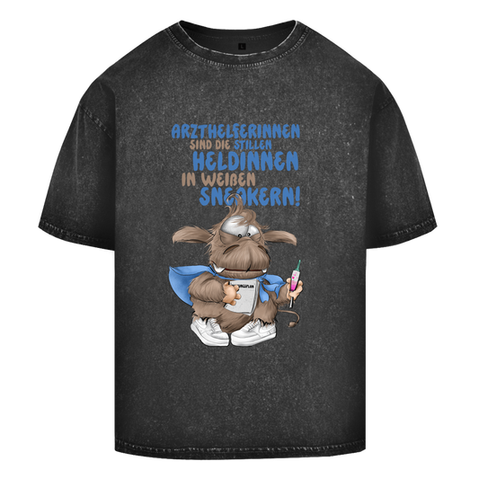 Oversize Washed T-Shirt Arzthelferinnen sind die stillen Heldinnen in weißen …