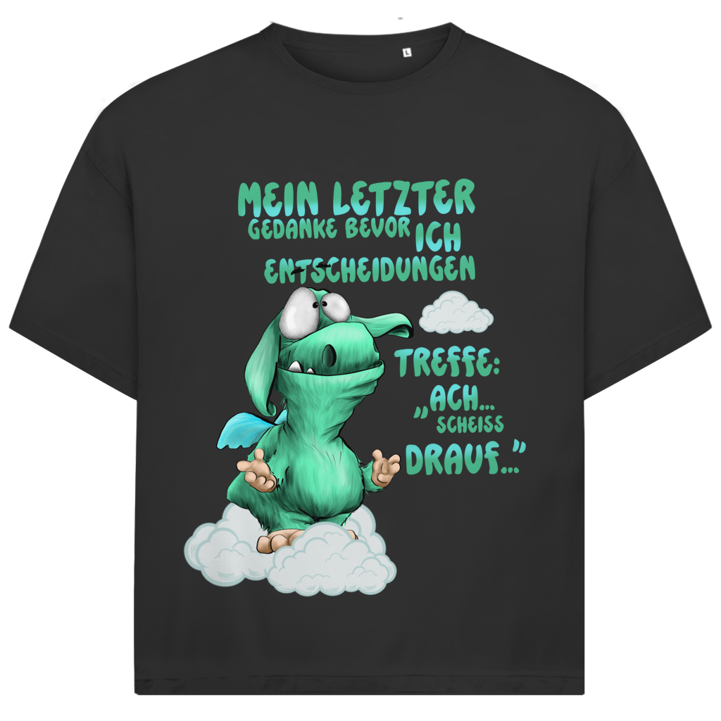 Jack and Jones Oversize T-Shirt Mein letzter Gedanke bevor ich Entscheidungen treffe: Ach…