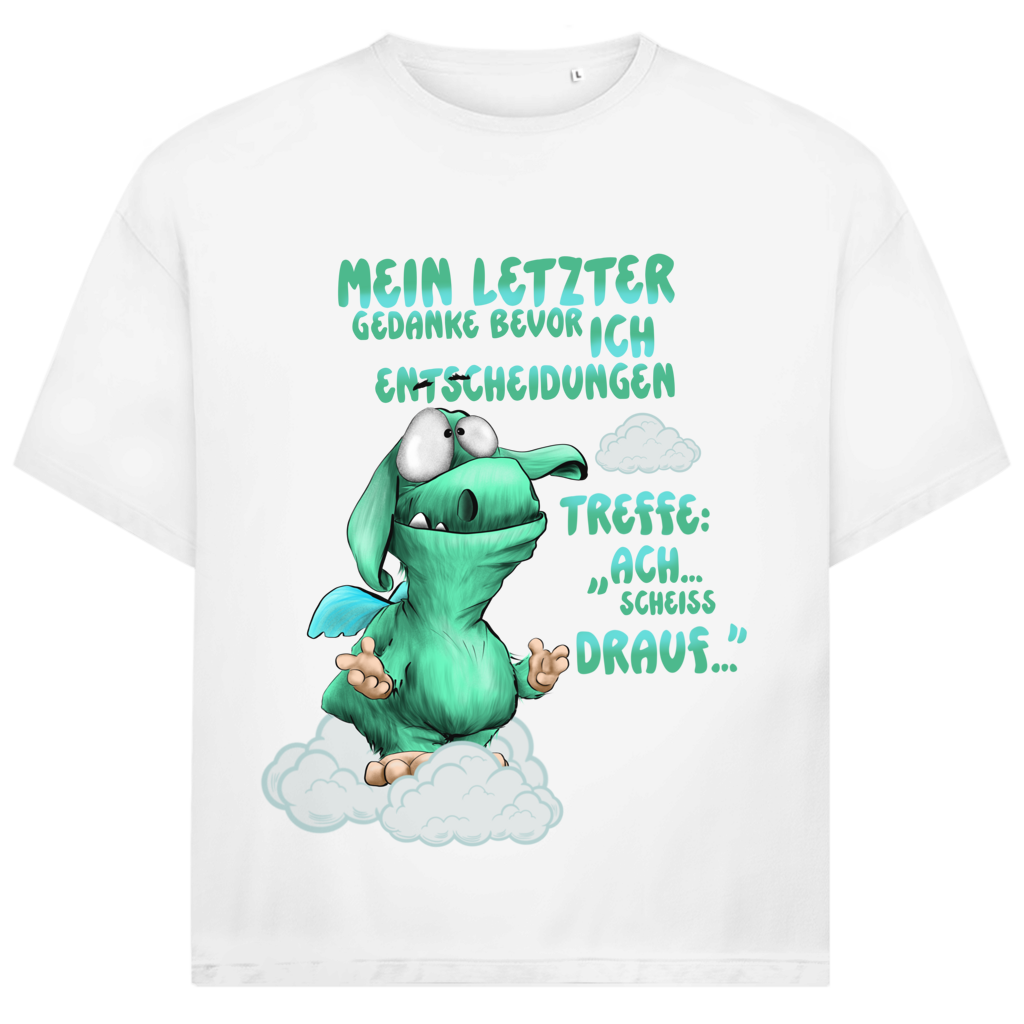 Jack and Jones Oversize T-Shirt Mein letzter Gedanke bevor ich Entscheidungen treffe: Ach…