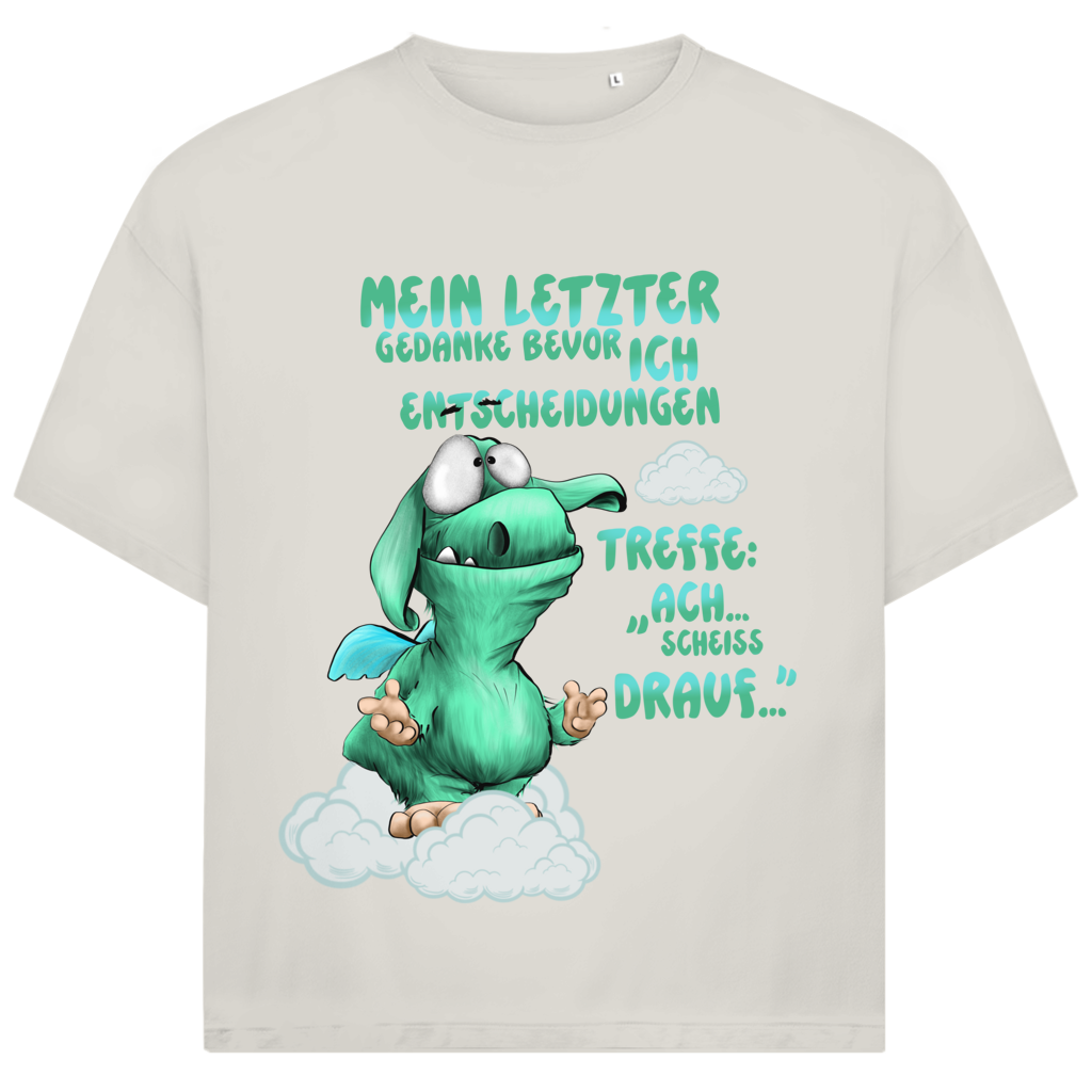 Jack and Jones Oversize T-Shirt Mein letzter Gedanke bevor ich Entscheidungen treffe: Ach…
