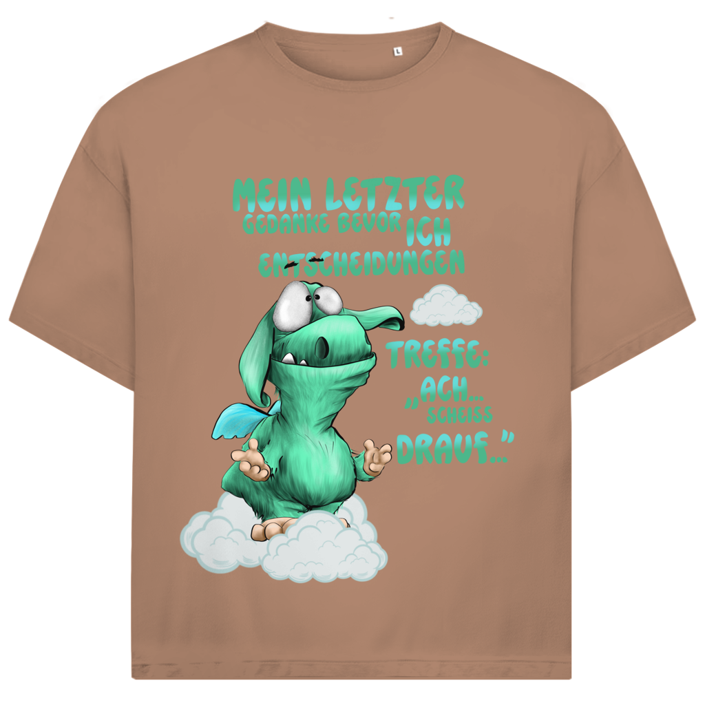 Jack and Jones Oversize T-Shirt Mein letzter Gedanke bevor ich Entscheidungen treffe: Ach…