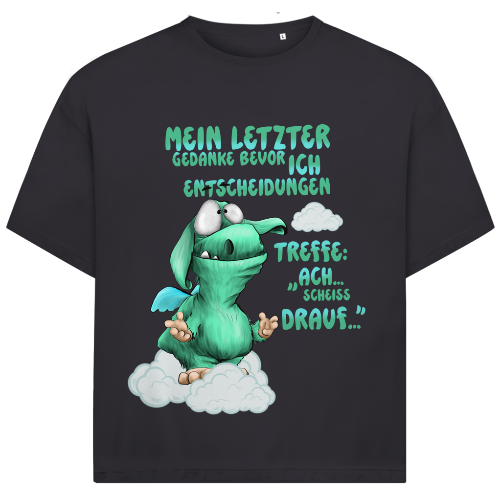 Jack and Jones Oversize T-Shirt Mein letzter Gedanke bevor ich Entscheidungen treffe: Ach…
