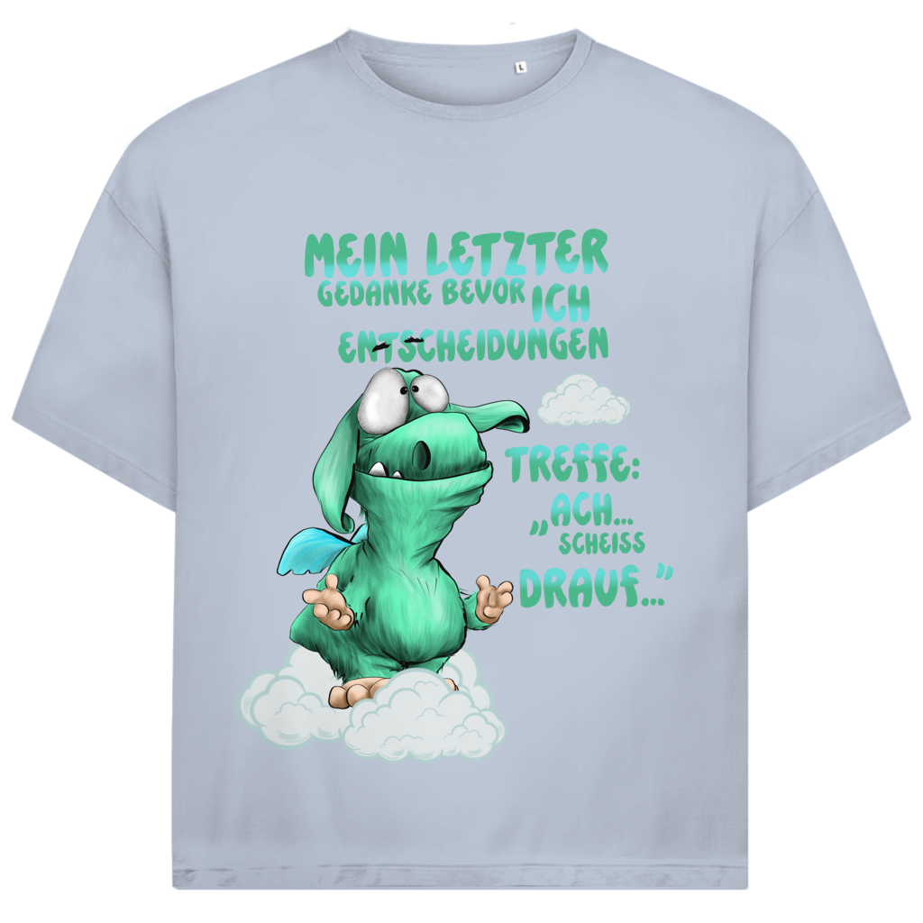 Jack and Jones Oversize T-Shirt Mein letzter Gedanke bevor ich Entscheidungen treffe: Ach…