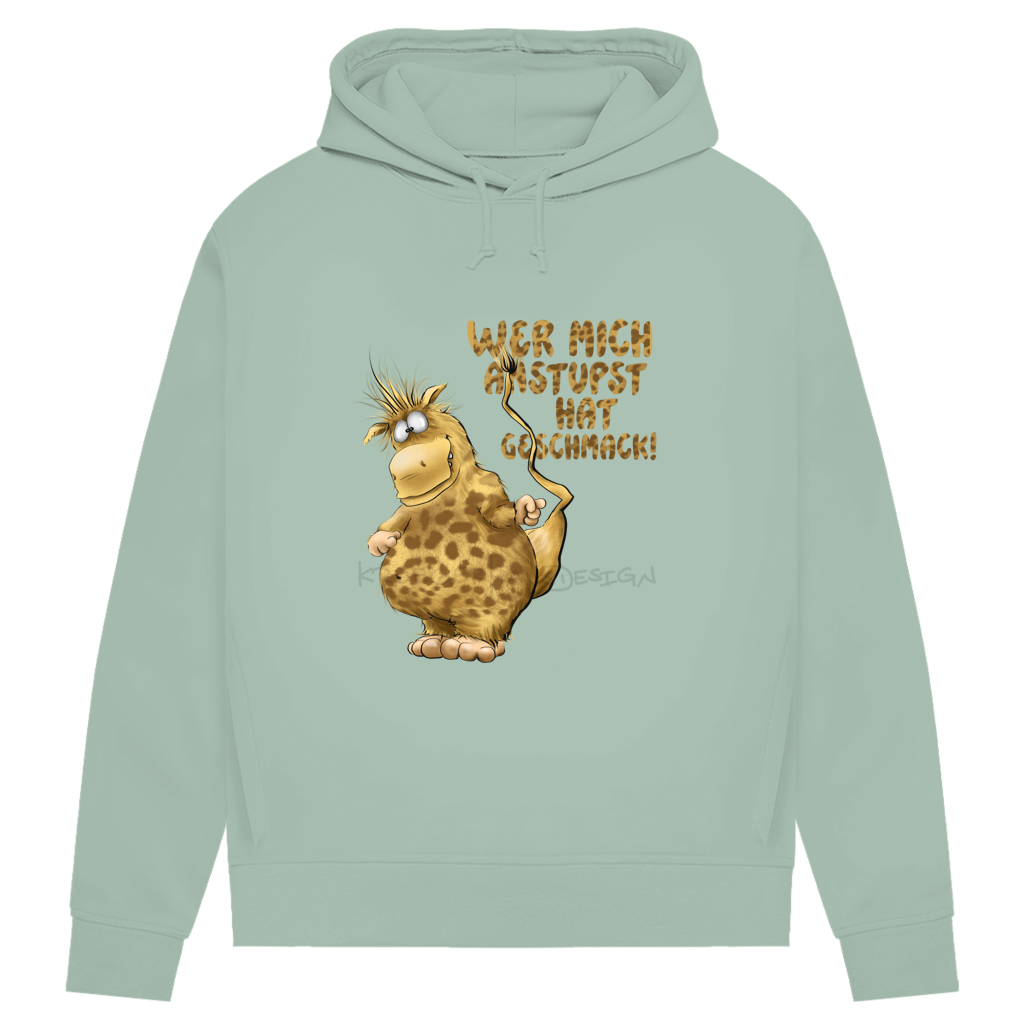 Damen Premium Bio Hoodie Wer mich anstupst hat Geschmack!