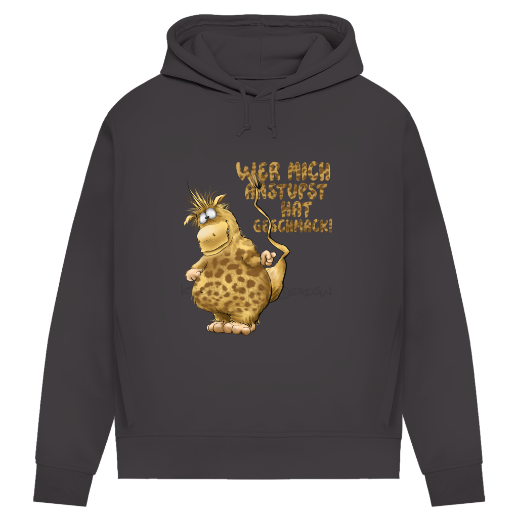 Damen Premium Bio Hoodie Wer mich anstupst hat Geschmack!