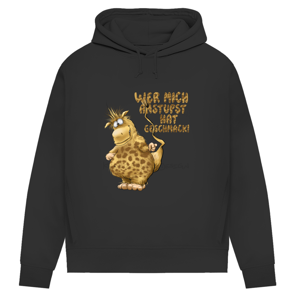 Damen Premium Bio Hoodie Wer mich anstupst hat Geschmack!