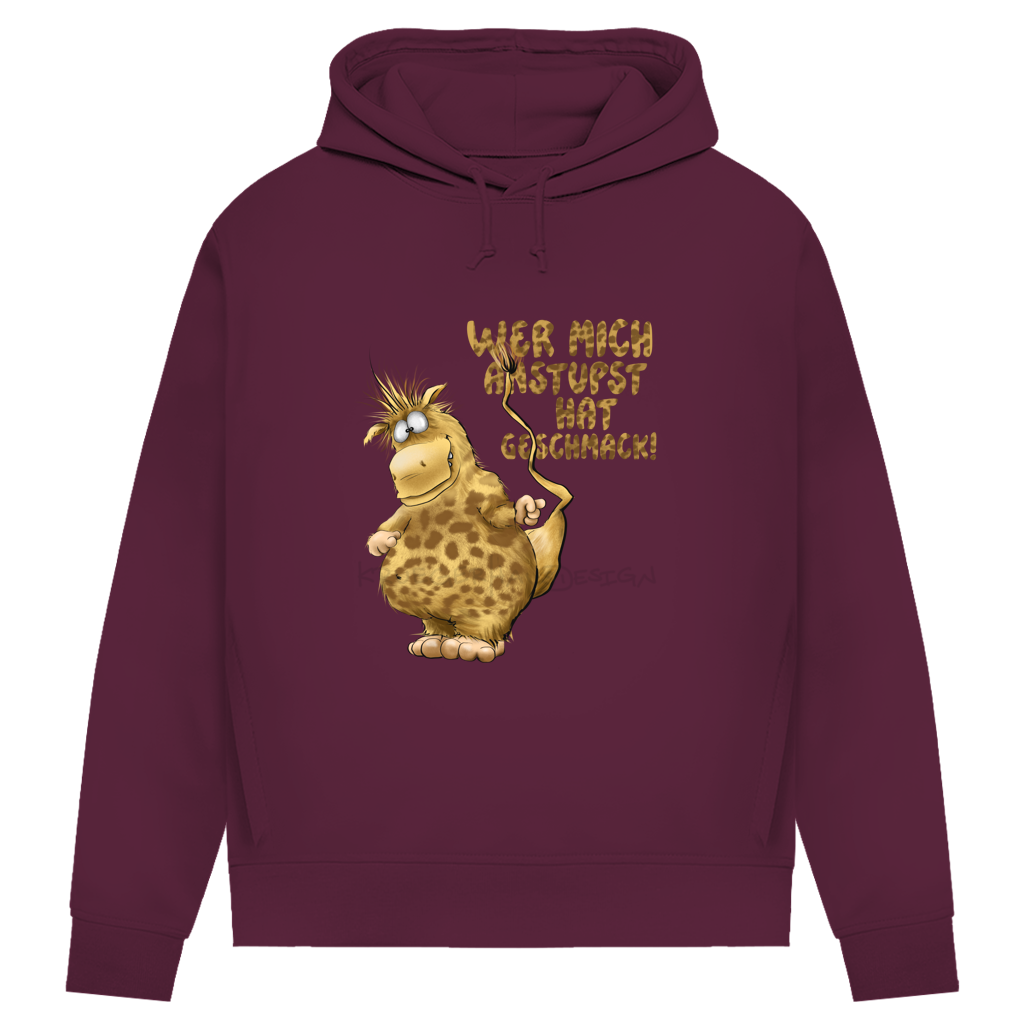 Damen Premium Bio Hoodie Wer mich anstupst hat Geschmack!