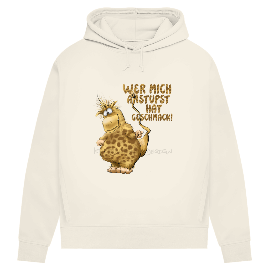 Damen Premium Bio Hoodie Wer mich anstupst hat Geschmack!