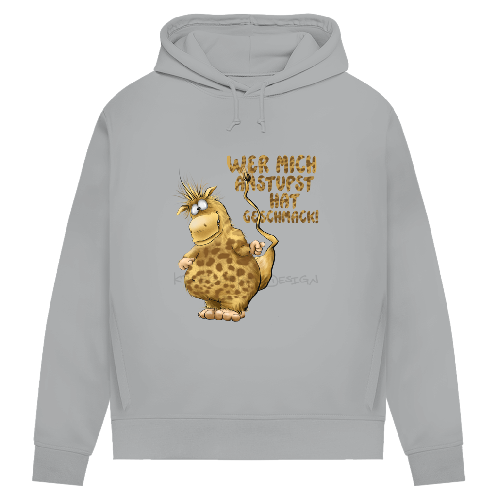 Damen Premium Bio Hoodie Wer mich anstupst hat Geschmack!