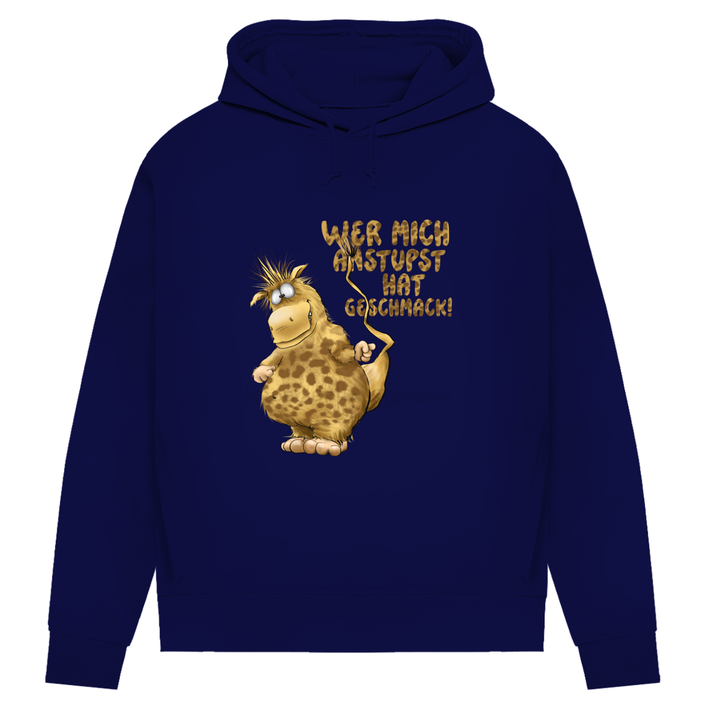 Damen Premium Bio Hoodie Wer mich anstupst hat Geschmack!
