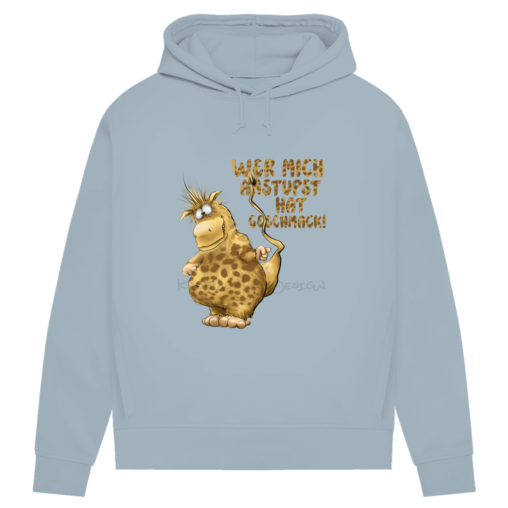 Damen Premium Bio Hoodie Wer mich anstupst hat Geschmack!