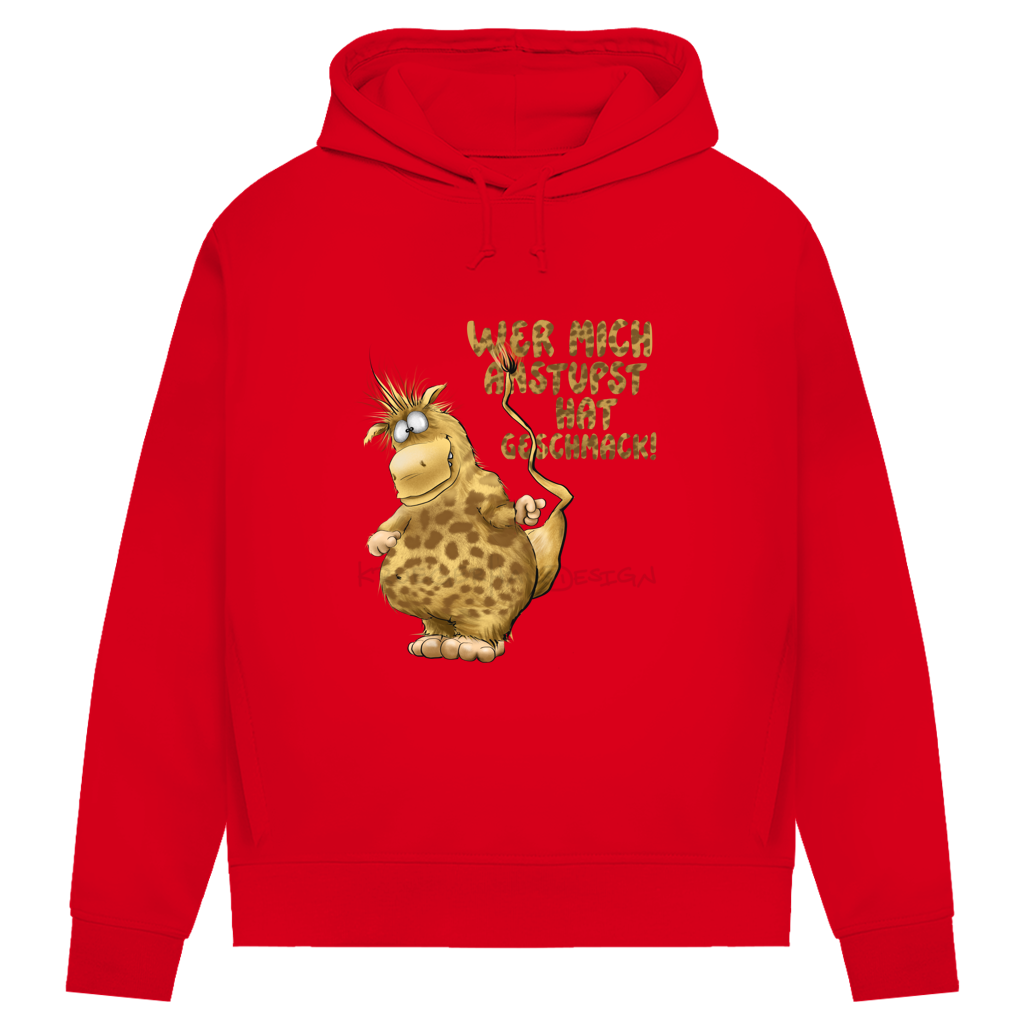 Damen Premium Bio Hoodie Wer mich anstupst hat Geschmack!