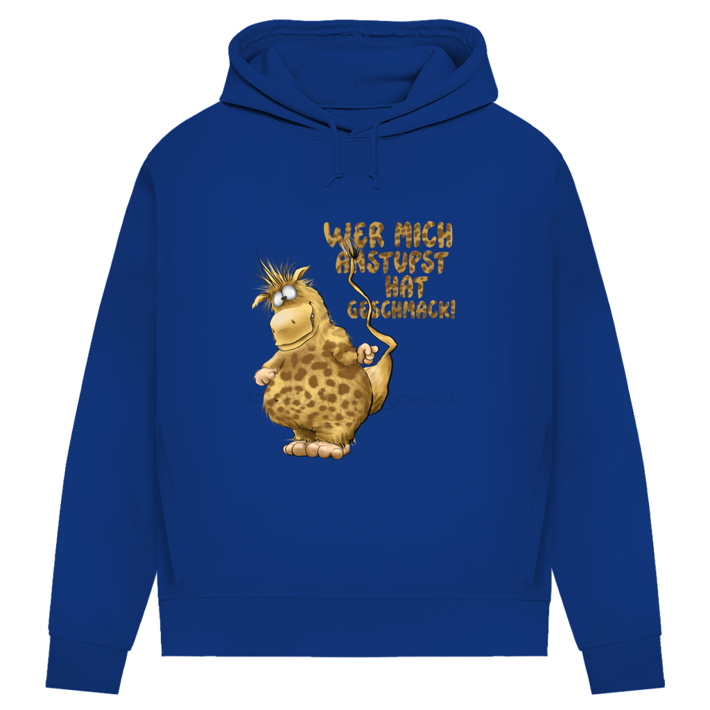 Damen Premium Bio Hoodie Wer mich anstupst hat Geschmack!