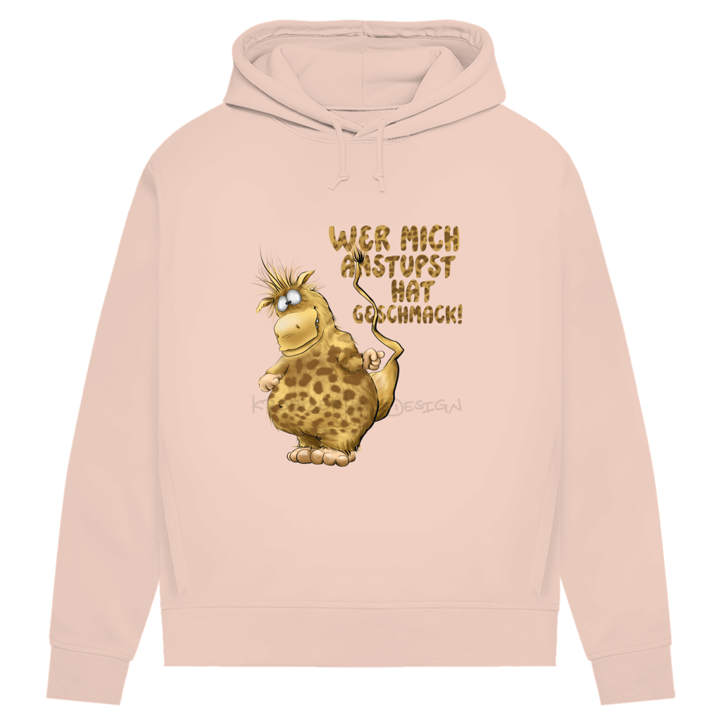 Damen Premium Bio Hoodie Wer mich anstupst hat Geschmack!