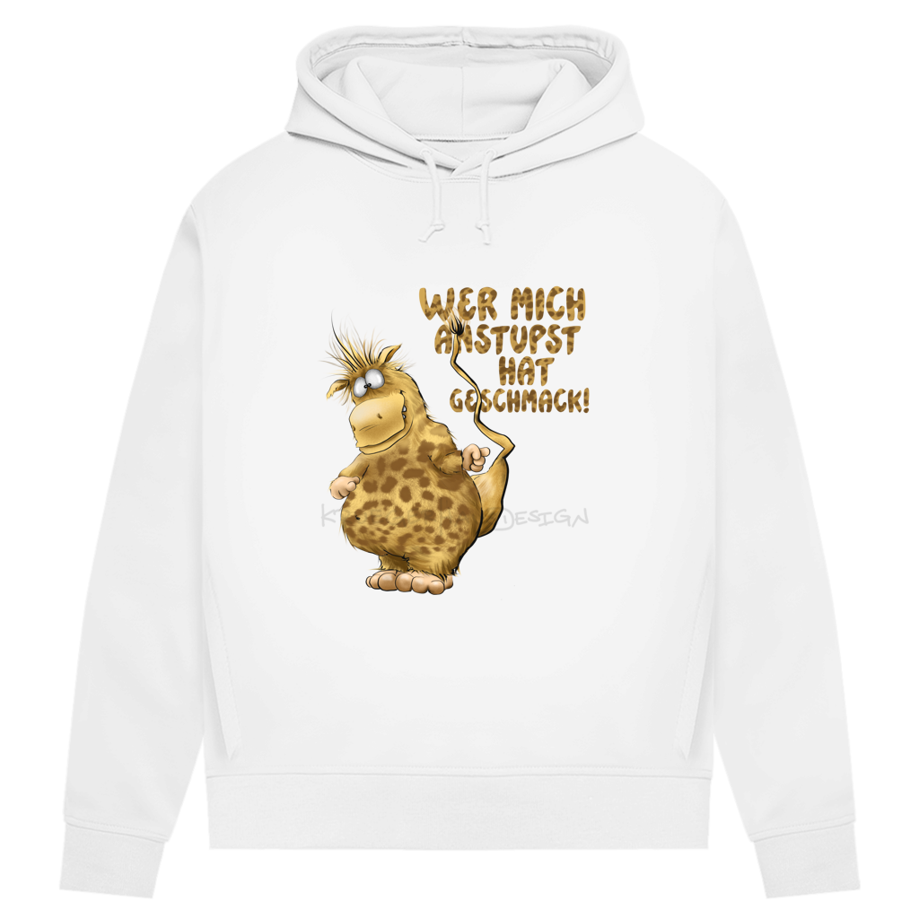 Damen Premium Bio Hoodie Wer mich anstupst hat Geschmack!