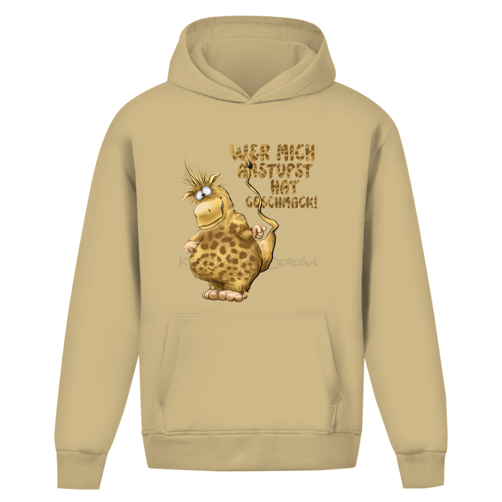 Oversize Hoodie Ohne Kordel Wer mich anstupst hat Geschmack!