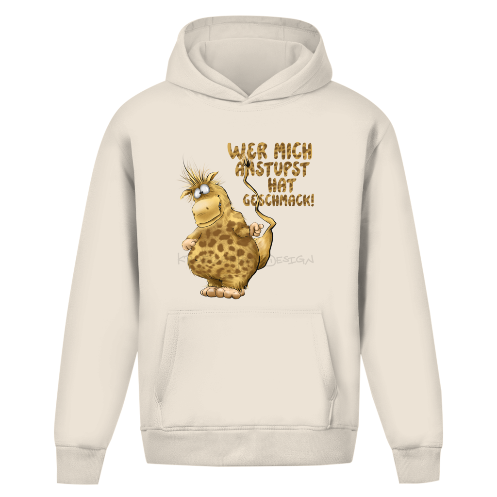 Oversize Hoodie Ohne Kordel Wer mich anstupst hat Geschmack!