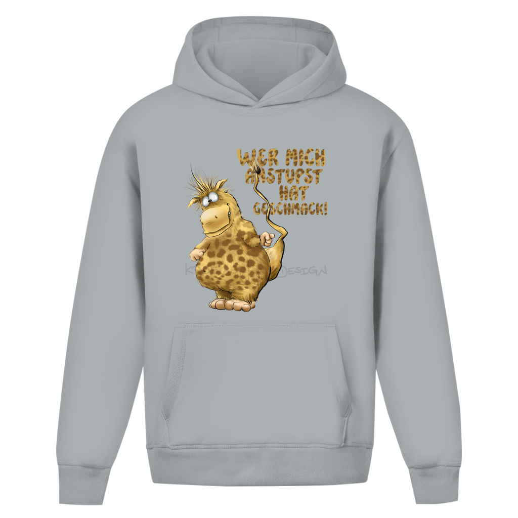 Oversize Hoodie Ohne Kordel Wer mich anstupst hat Geschmack!