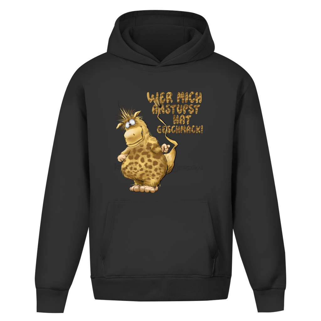 Oversize Hoodie Ohne Kordel Wer mich anstupst hat Geschmack!