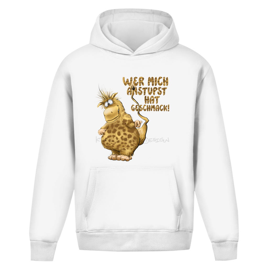 Oversize Hoodie Ohne Kordel Wer mich anstupst hat Geschmack!