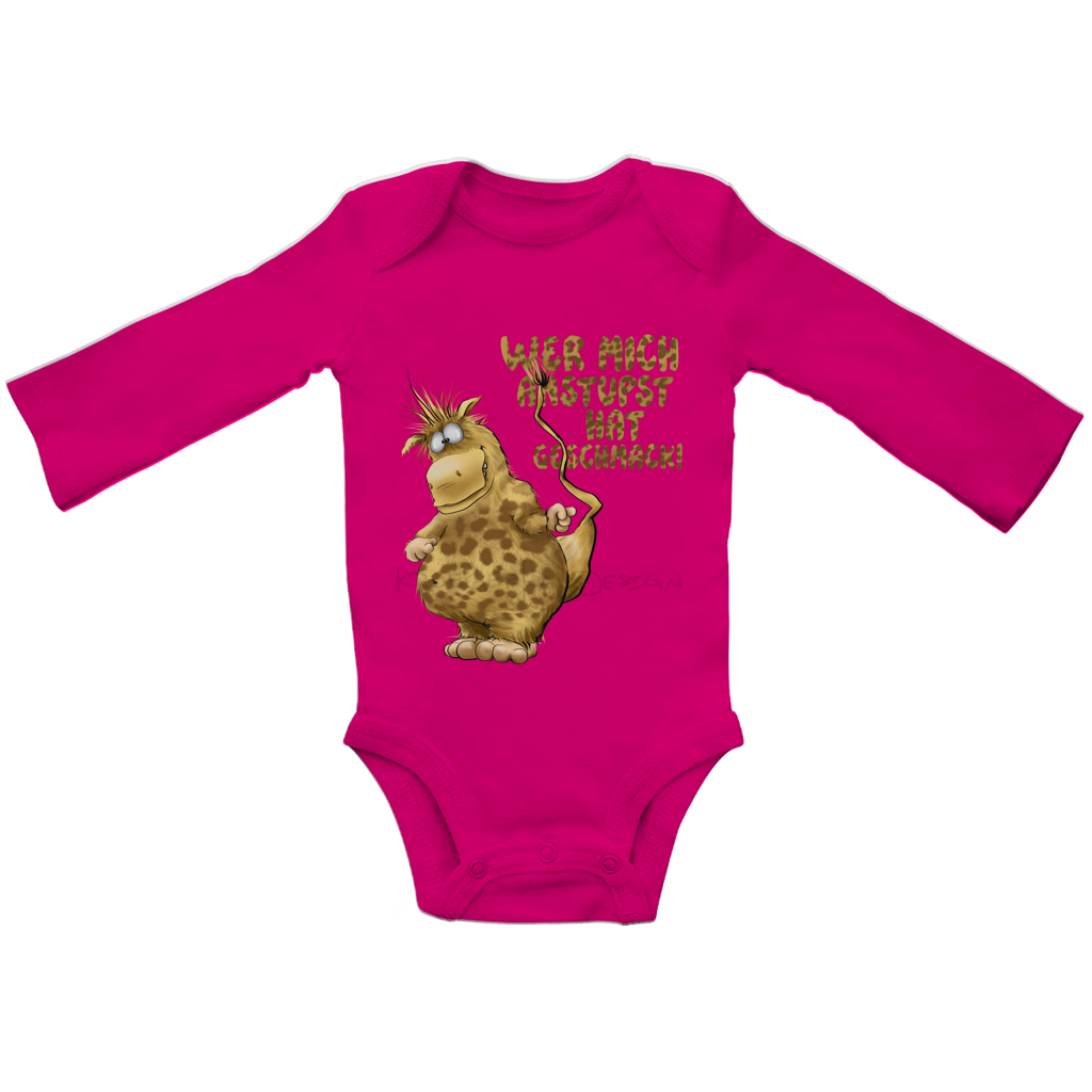 Baby Bio Bodysuite Langarm Wer mich anstupst hat Geschmack!