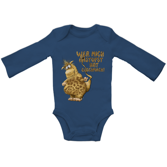 Baby Bio Bodysuite Langarm Wer mich anstupst hat Geschmack!