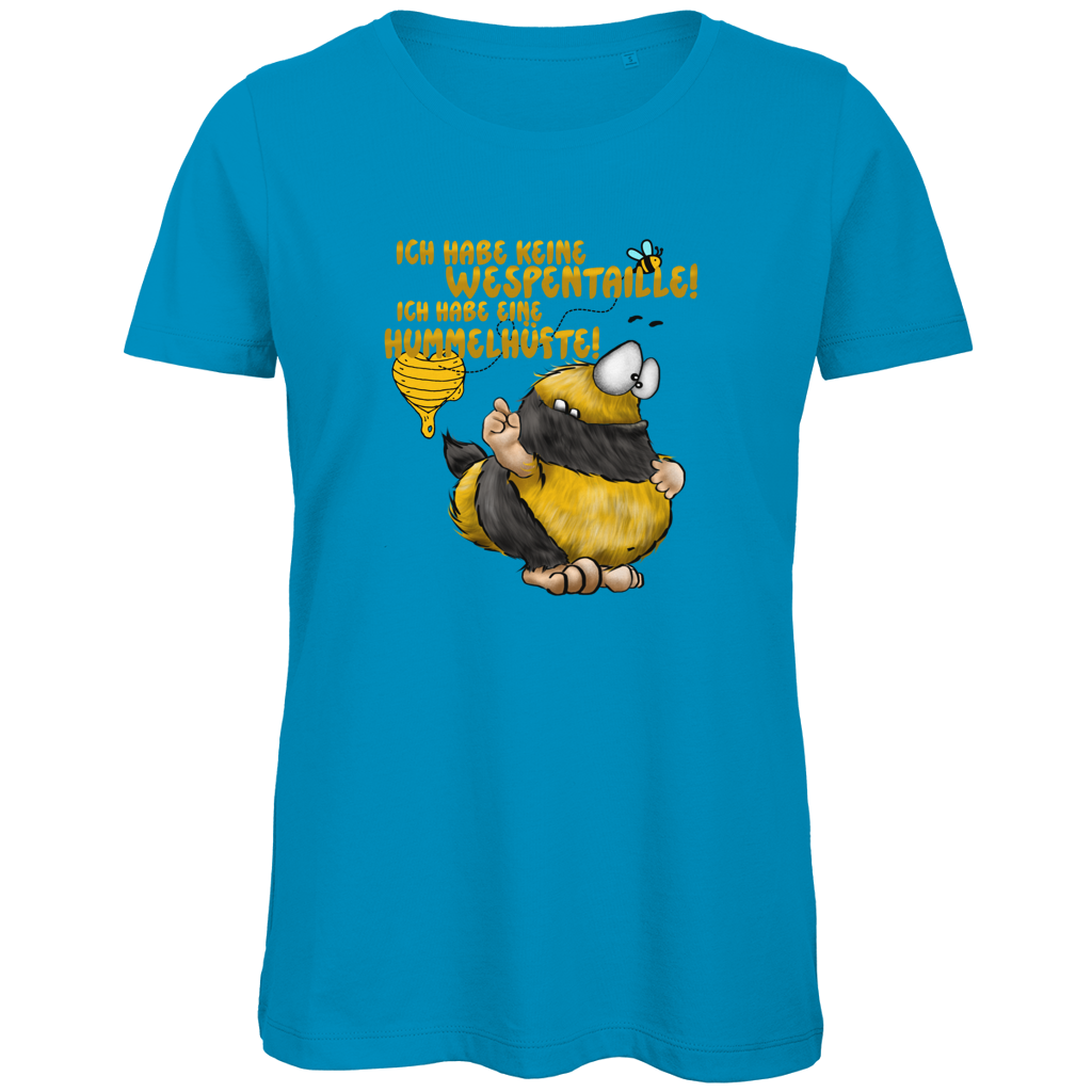 Damen Premium Bio T-Shirt Ich habe keine Wespentaille! Ich habe eine Hummelhüfte!