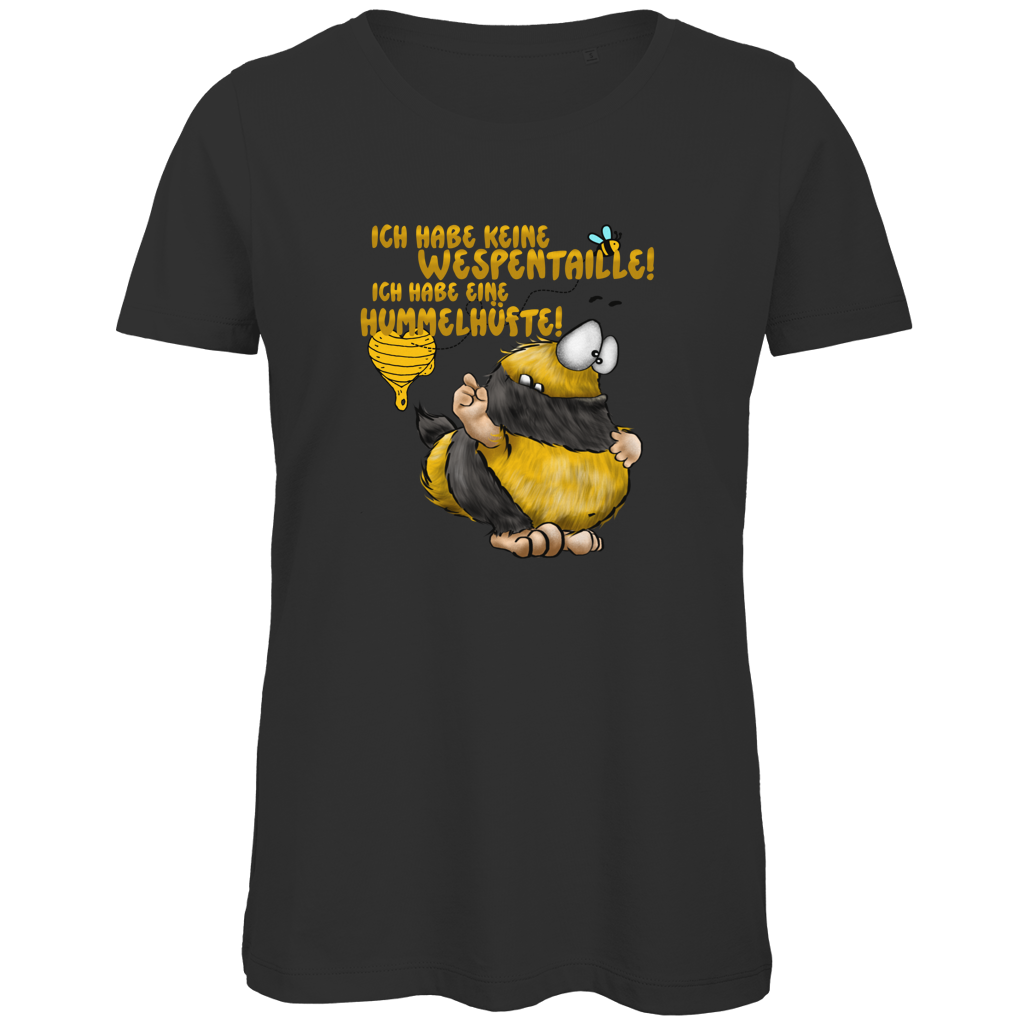 Damen Premium Bio T-Shirt Ich habe keine Wespentaille! Ich habe eine Hummelhüfte!