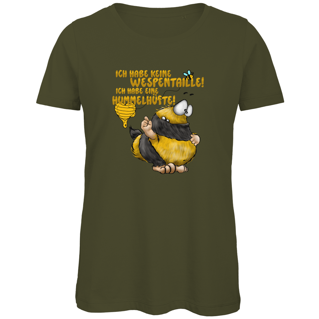 Damen Premium Bio T-Shirt Ich habe keine Wespentaille! Ich habe eine Hummelhüfte!