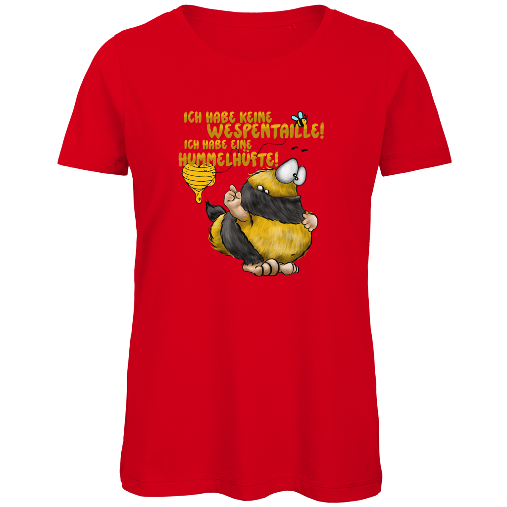 Damen Premium Bio T-Shirt Ich habe keine Wespentaille! Ich habe eine Hummelhüfte!