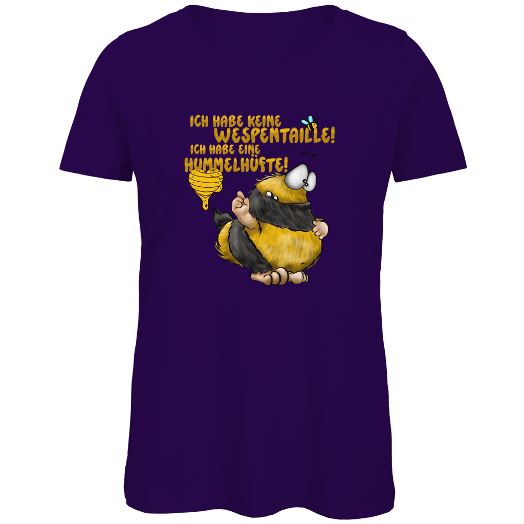 Damen Premium Bio T-Shirt Ich habe keine Wespentaille! Ich habe eine Hummelhüfte!