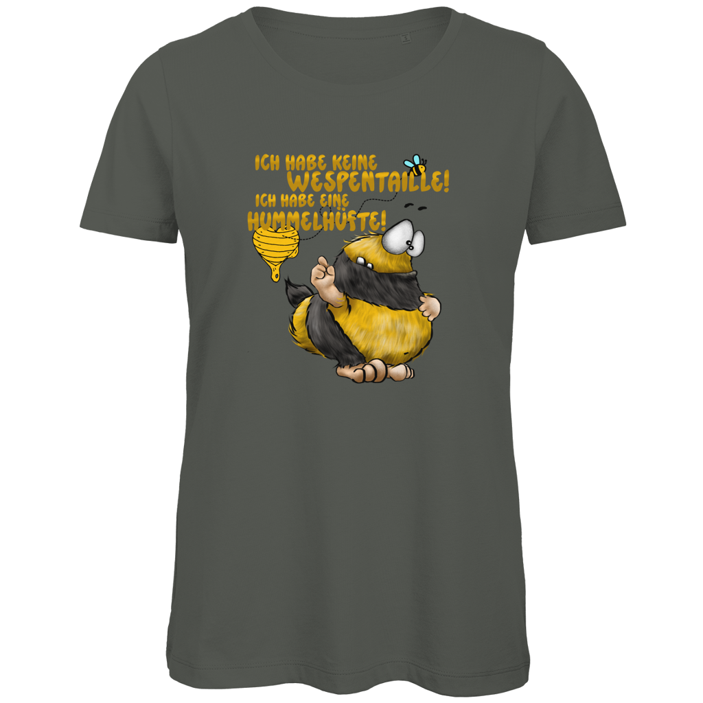 Damen Premium Bio T-Shirt Ich habe keine Wespentaille! Ich habe eine Hummelhüfte!