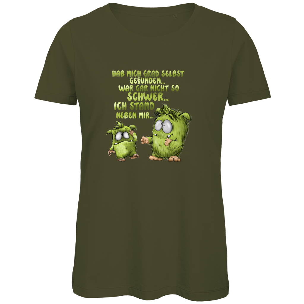 Damen Premium Bio T-Shirt Hab mich grad selbst gefunden…