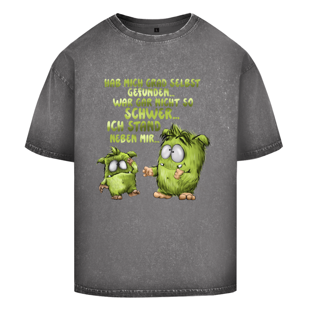 Oversize Washed T-Shirt Hab mich grad selbst gefunden…