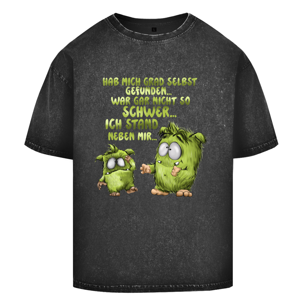 Oversize Washed T-Shirt Hab mich grad selbst gefunden…