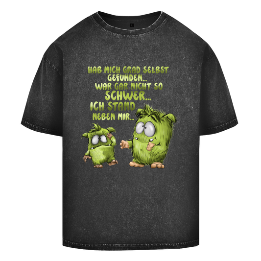 Oversize Washed T-Shirt Hab mich grad selbst gefunden…