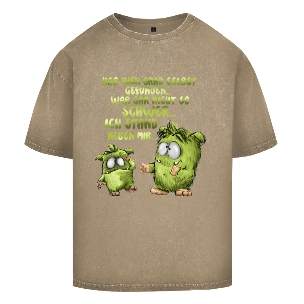 Oversize Washed T-Shirt Hab mich grad selbst gefunden…
