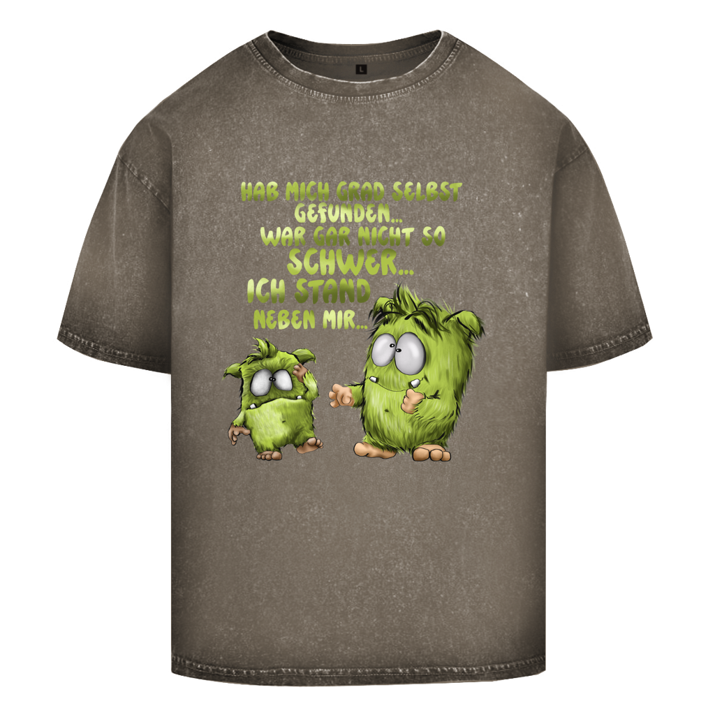 Oversize Washed T-Shirt Hab mich grad selbst gefunden…