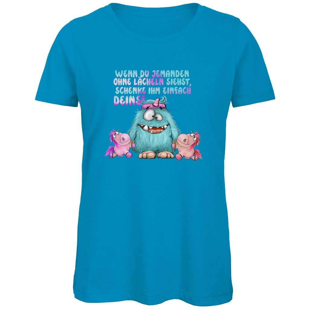 Damen Premium Bio T-Shirt Laecheln