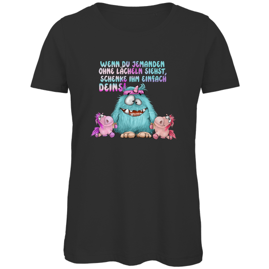 Damen Premium Bio T-Shirt Laecheln