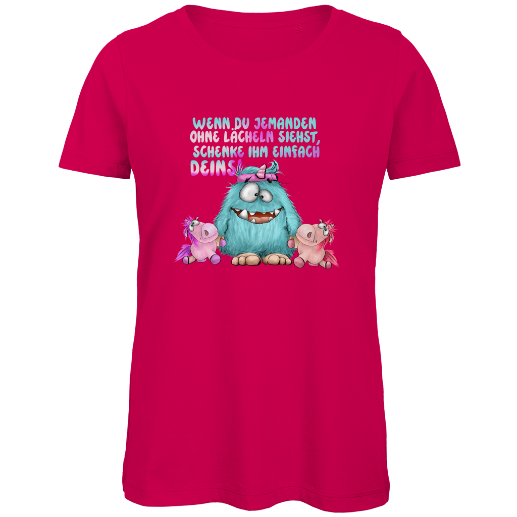 Damen Premium Bio T-Shirt Laecheln