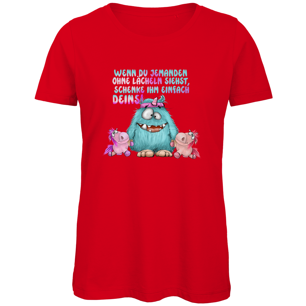 Damen Premium Bio T-Shirt Laecheln