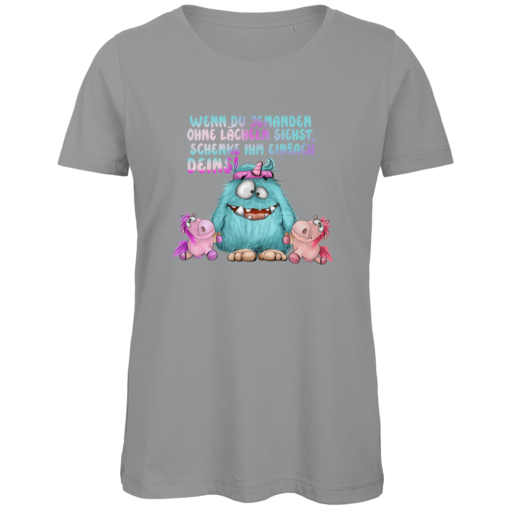 Damen Premium Bio T-Shirt Laecheln