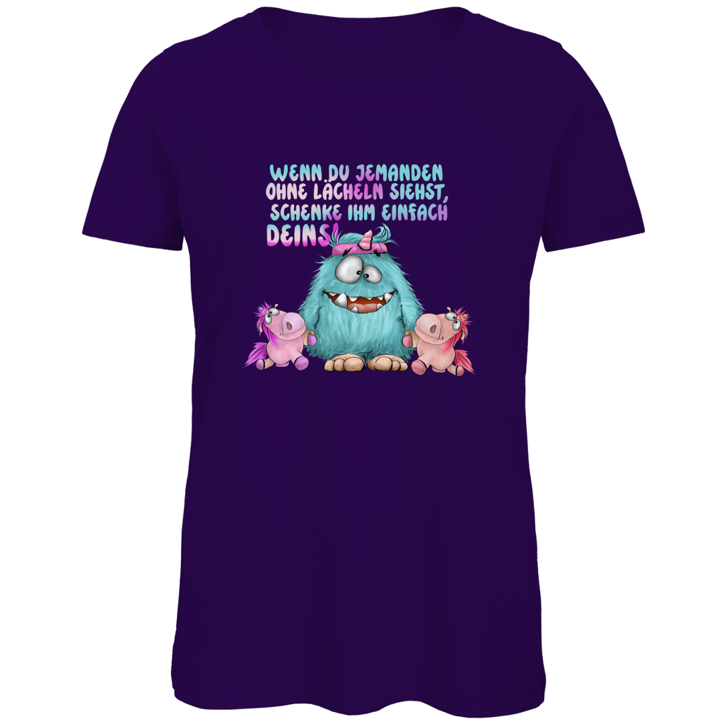 Damen Premium Bio T-Shirt Laecheln