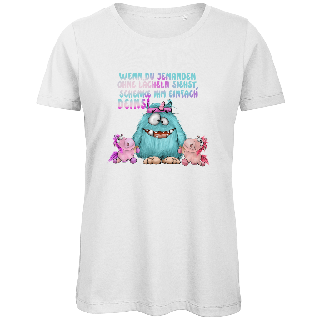 Damen Premium Bio T-Shirt Laecheln
